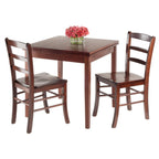 Winsome Pulman 3-Pc Set Extension Table 2 Ladder Back Chairs