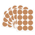 Starliboo Dot Stickers, Removable 2 Inch Circles, 540Pcs Colored, Writable For Garage Sales (Brown)