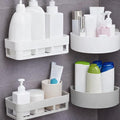Hoyehola Wall Shelves Bathroom Plastic SelfAdhesive Corner Stand Without Drilling Multipurpose Wall Holder Bathroom Storage Rac