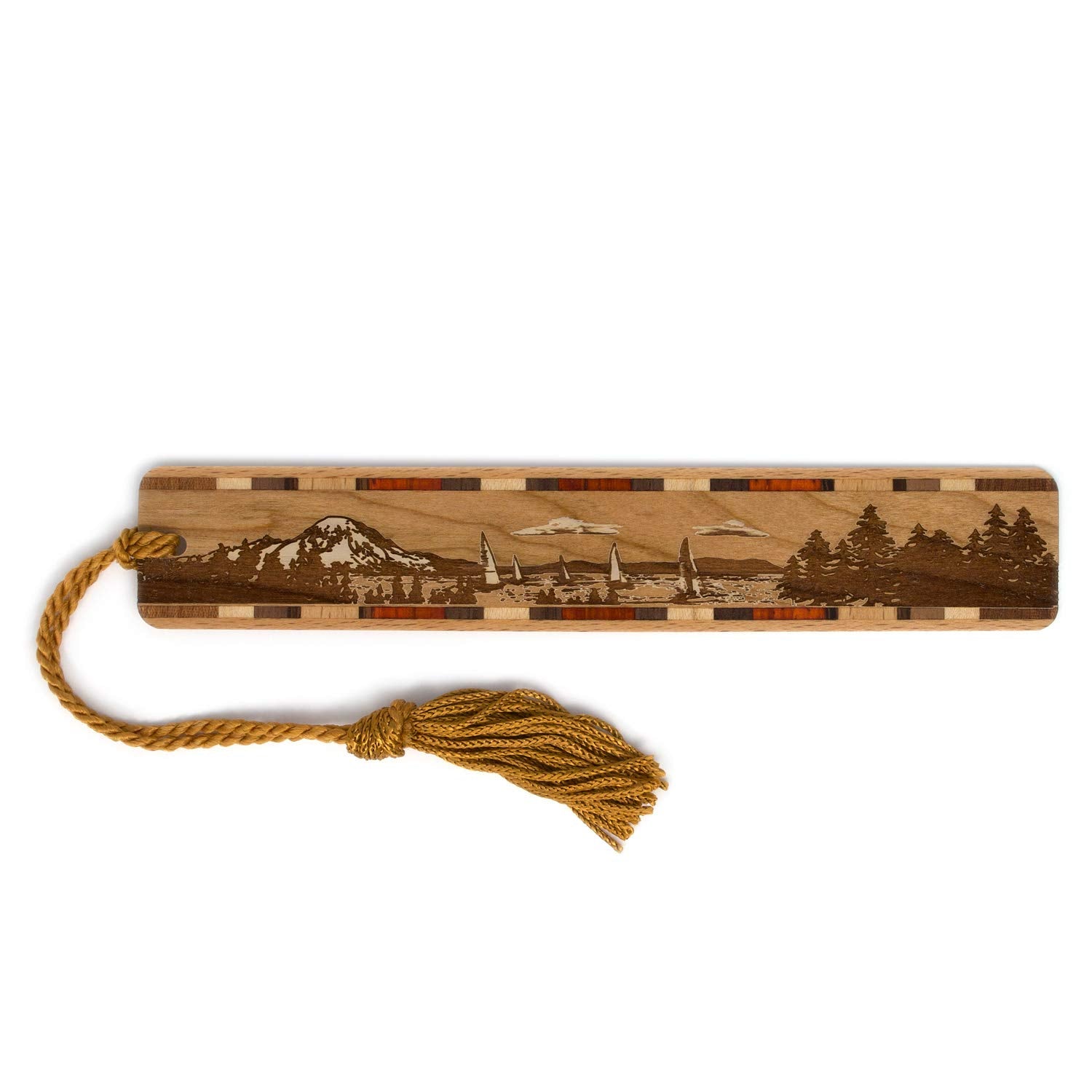 Sailing Engraved Handmade Wooden Bookmark - Also Available With Personalization - Made In The Usa