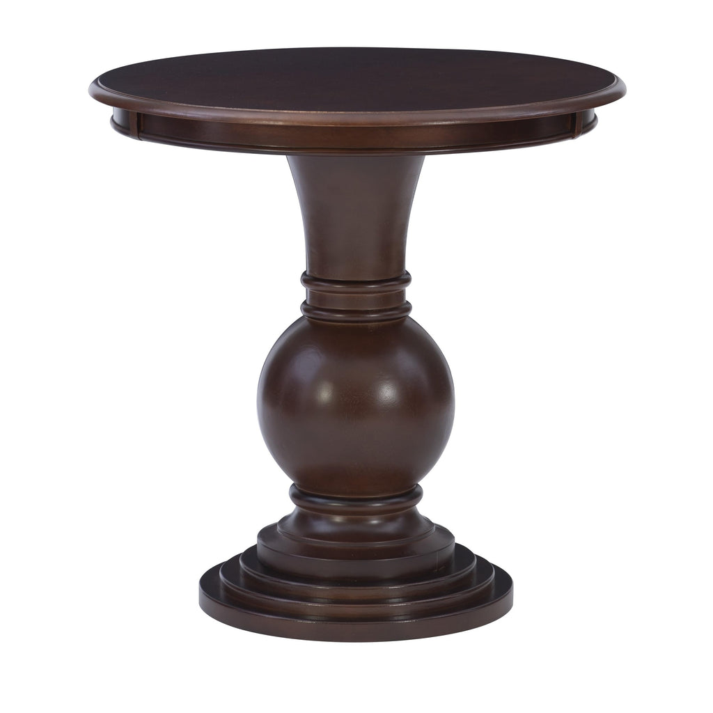 Powell 809-350 Espresso Round Accent Table 26'L X 26'W X 26'H
