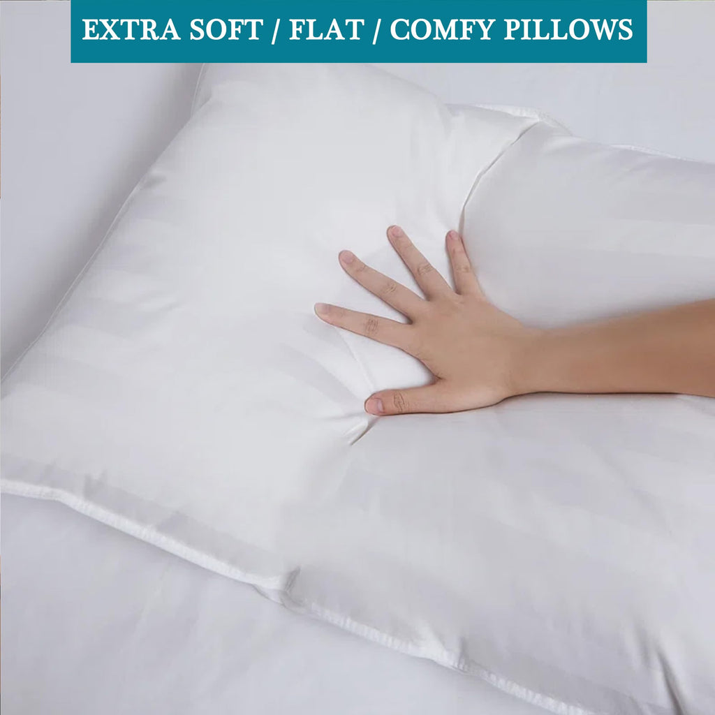 FZZOR Soft Down Alternative Bed Pillows Standard Size Set of 2 White 20x26