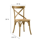 Modway Gear Dining Side Chair In Natural
