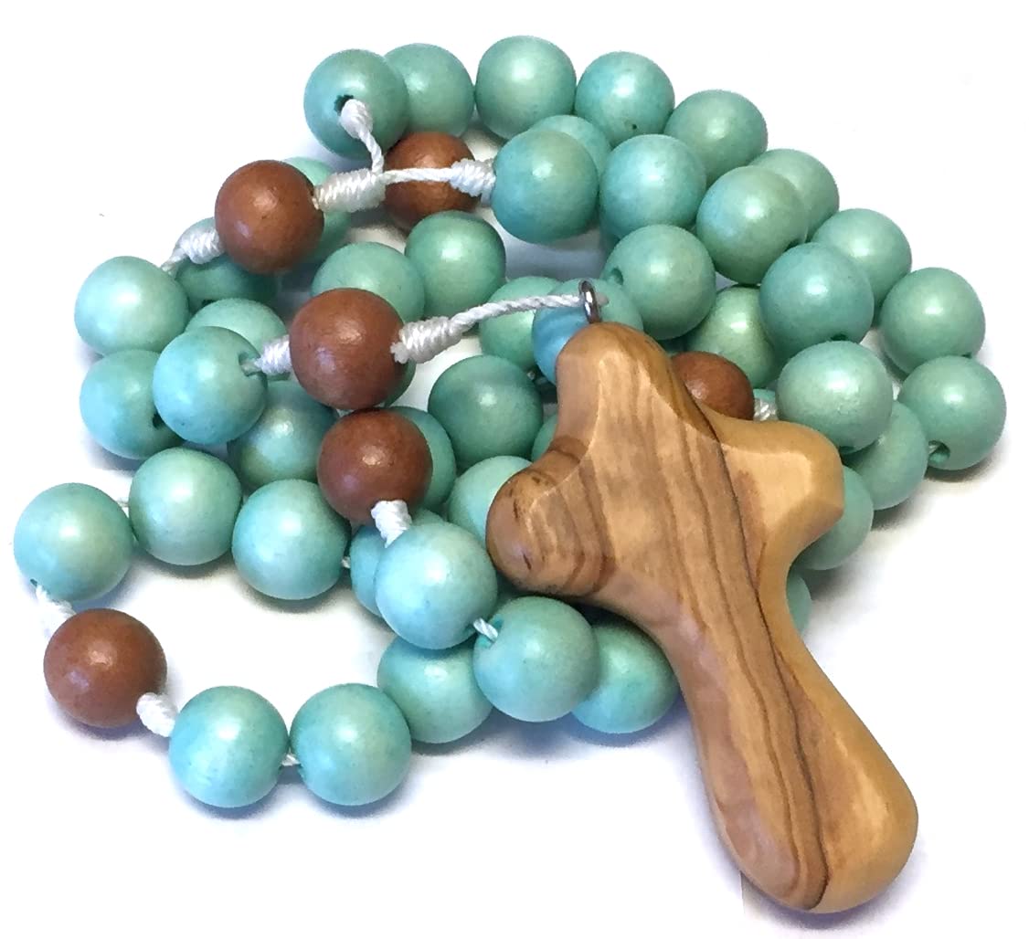 BC Inspirations Wooden Rosary (Sea Blue)