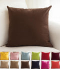 Tangdepot Cotton Solid Throw Pillow Covers, 12' X 20' , Deep Coffee, 1 Count (Pack Of 1)