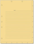 Tabbies 7-Hole Manila Chart Divider Sheets (54519)