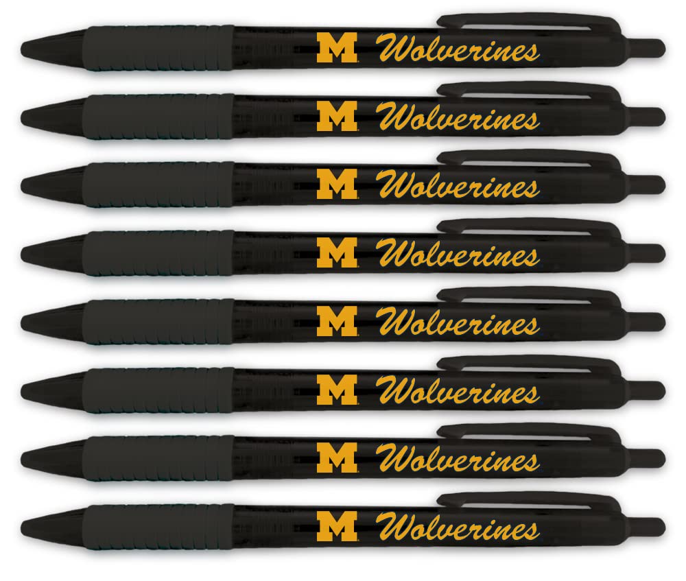 University Of Michigan Wolverines Translucent 8 Pen Set 2510
