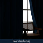 Miulee Velvet Blackout Curtains Navy Blue Thermal Insulated Drapes For Bedroom Living Room Darkening 84 Inches Long Curtains Panels Rod Pocket Set Of 2