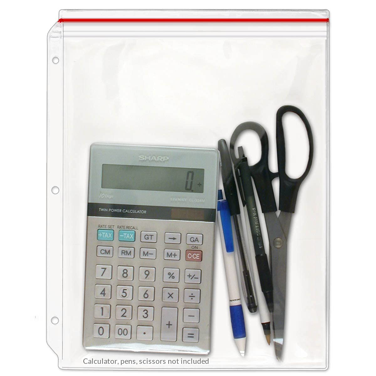 Storesmart - Supply Zipper Case For 3-Ring Binders - 25-Pack - Vinyl Plastic - Vh309-25