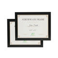 FrameWorks 8.5x11 Classic Wooden Document Frames Tempered Glass/Black / 2-Pack