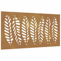 vidaXL Patio and Garden Wall Decoration in Corten Steel - Easy Installation - Exquisite Leaf Design - y Finish - Outdoor Weather