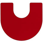 Flash Furniture Wren 60''W x 66''L Horseshoe Red Thermal Laminate Activity Table - Height Adjustable Short Legs