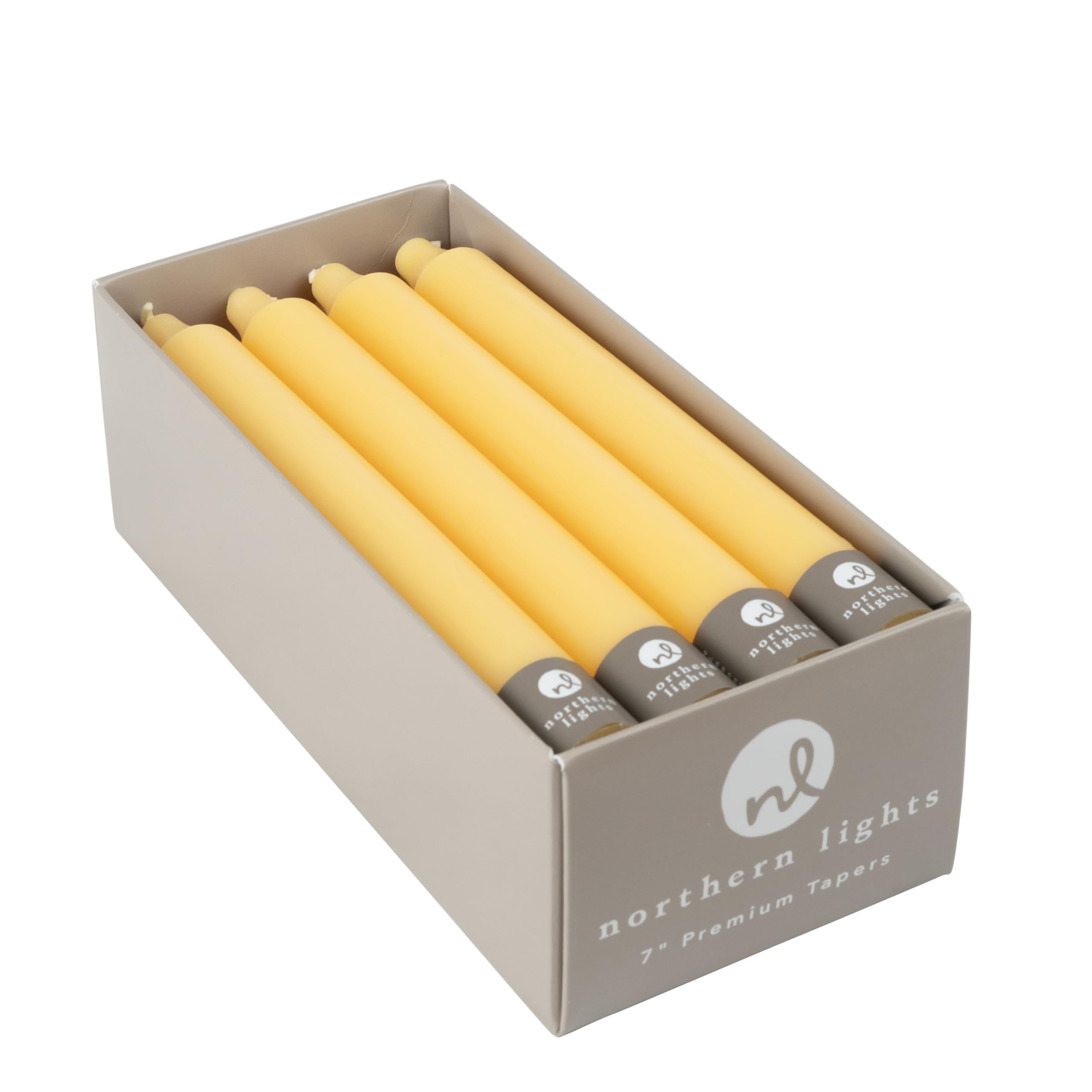 Northern Lights Candles - 7 12pk Tapers - Lemon Zest - 71735