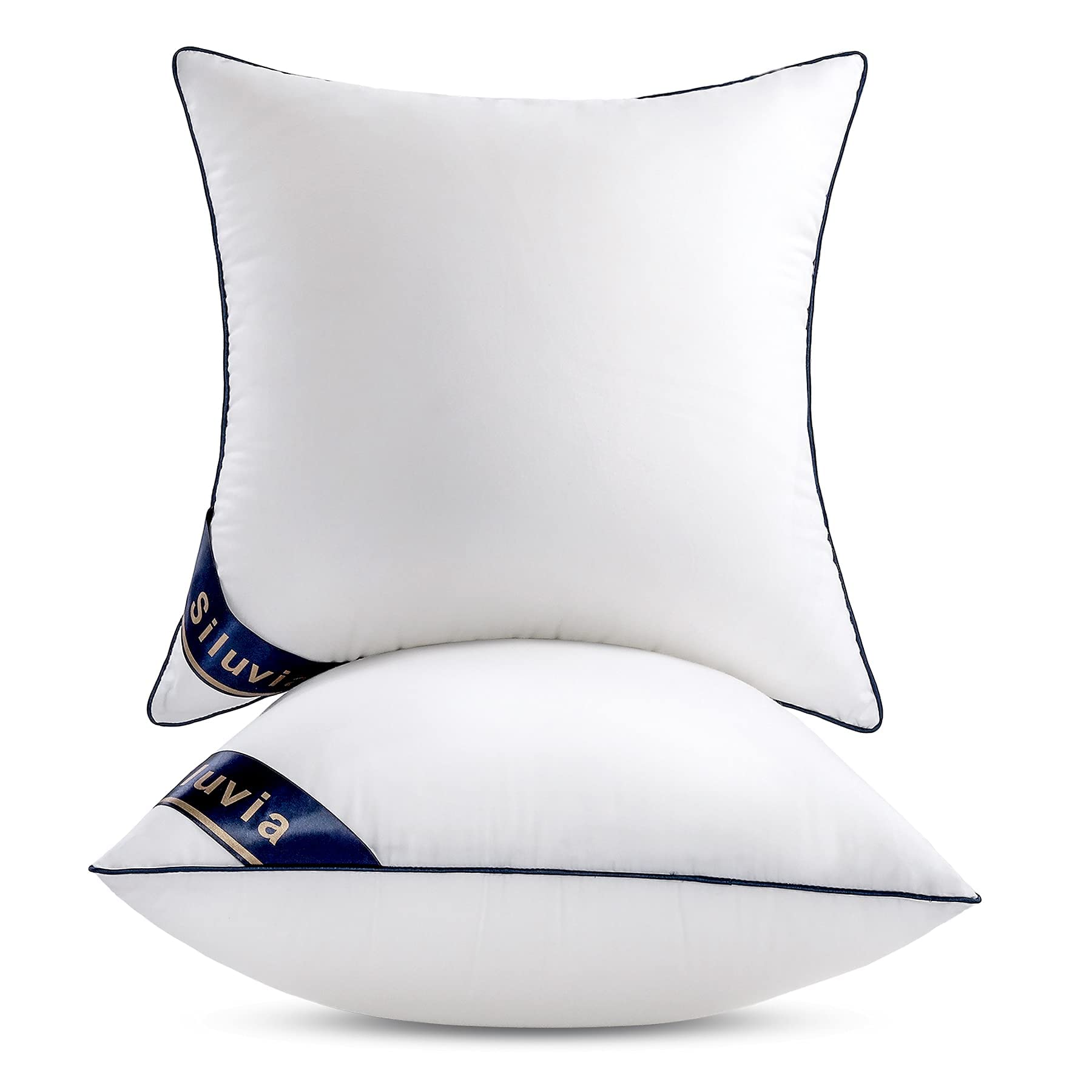 Siluvia 24X24 Pillow Inserts Decorative 24 Pillow Inserts Square Interior Sofa Pillow Inserts Throw Pillow Insert Pair White Cou