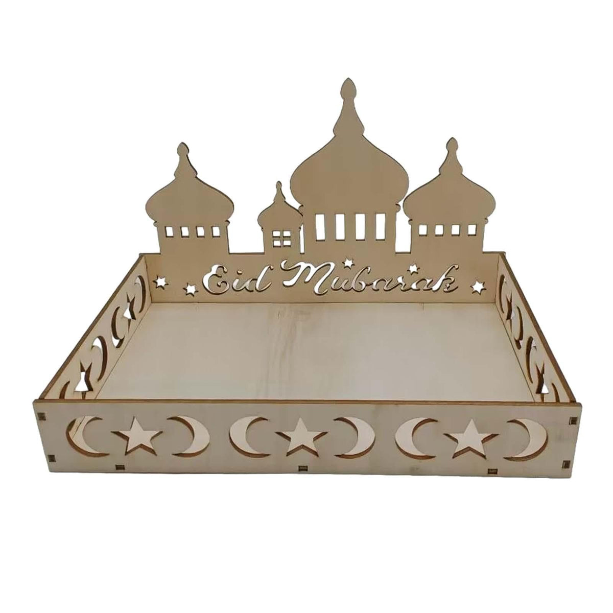 CALANDIS Ramadan Serving Tray Table Decoration Ramadan Tray for Snack Dessert Biscuit E | Party Decorations | Party Supplies | G