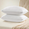 Unikome Ultra Soft Hotel Collection Luxury Bed Pillows - 100% Cotton Cover Standard Size Set Of 2 Down Alternative Pillow Beddin