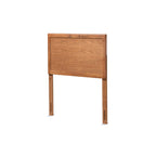 Baxton Studio Raya Mid-Century Modern Walnut Brown Finished Wood Twin Size Headboard