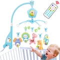 Baby Mobile for Crib with Music and Lights, Remote, lamp, Projector for Pack and Play, for Ages 0+ Months (Blue-Forest)