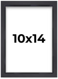 10x14 Shadow Box Frame Contemporary Black | 1'' Depth of Usable Space| Interior Size 10x14 or 14x10 Inches| UV Resistant Acrylic