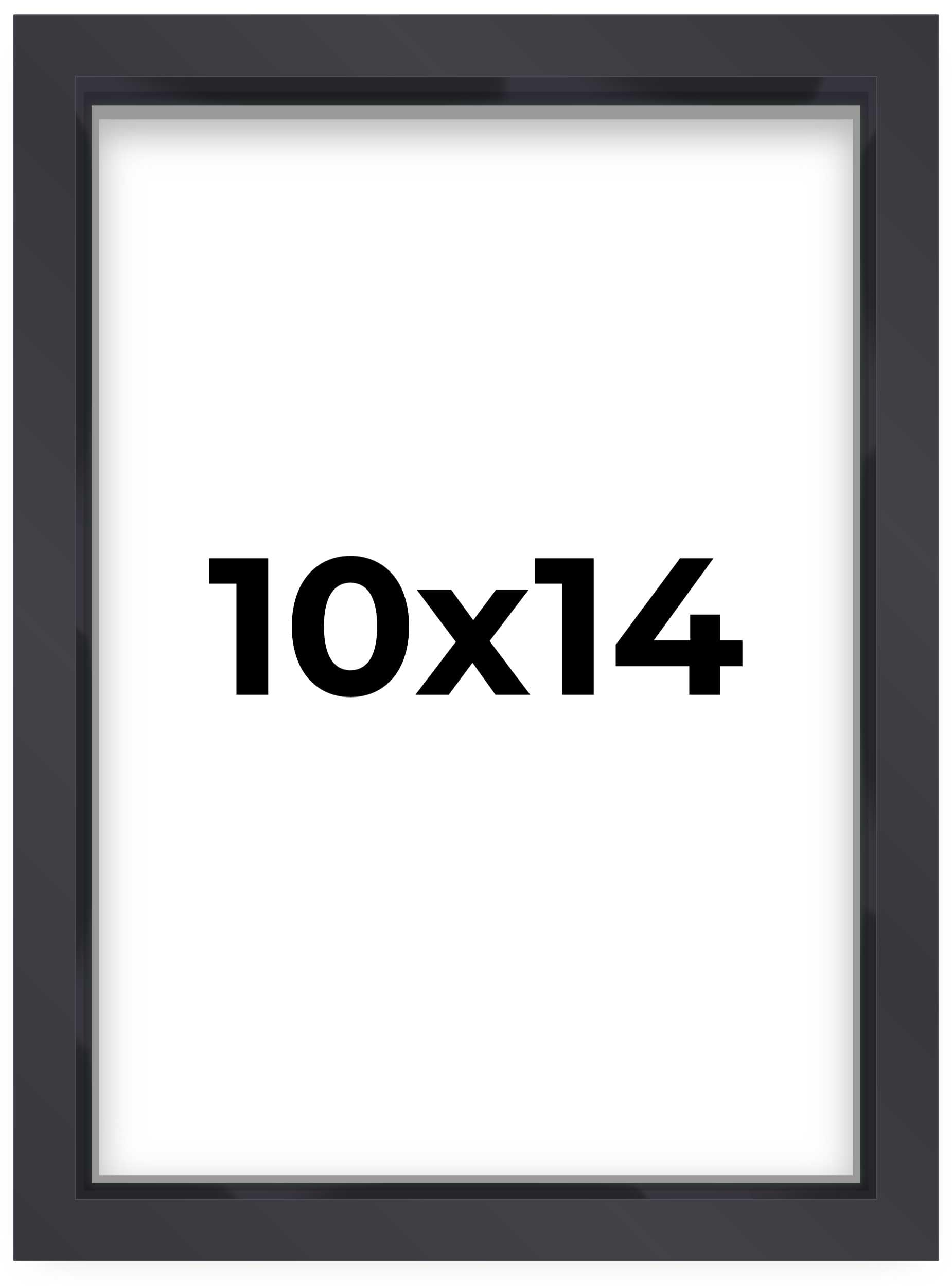 10x14 Shadow Box Frame Contemporary Black | 1'' Depth of Usable Space| Interior Size 10x14 or 14x10 Inches| UV Resistant Acrylic