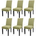 Jqinhome Sage Green Chair Covers For Dining Room Set Of 6, High Stretch Removable Washable Parsons Chair Slipcover For Home Party Hotel Wedding Ceremony (6Pcs,Sage Green)