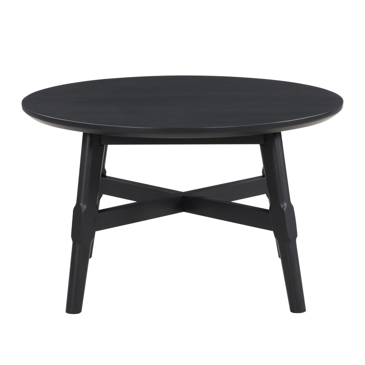 Steve Silver Company Oslo Coffee Table, Costal, Transitional, Mid-Century, Modern, Rustic, Table Living Room Accent, Cocktail Table for Small Spaces, Black