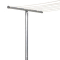 Household Essentials Steel Outdoor Clothesline Single T-Post, Silver