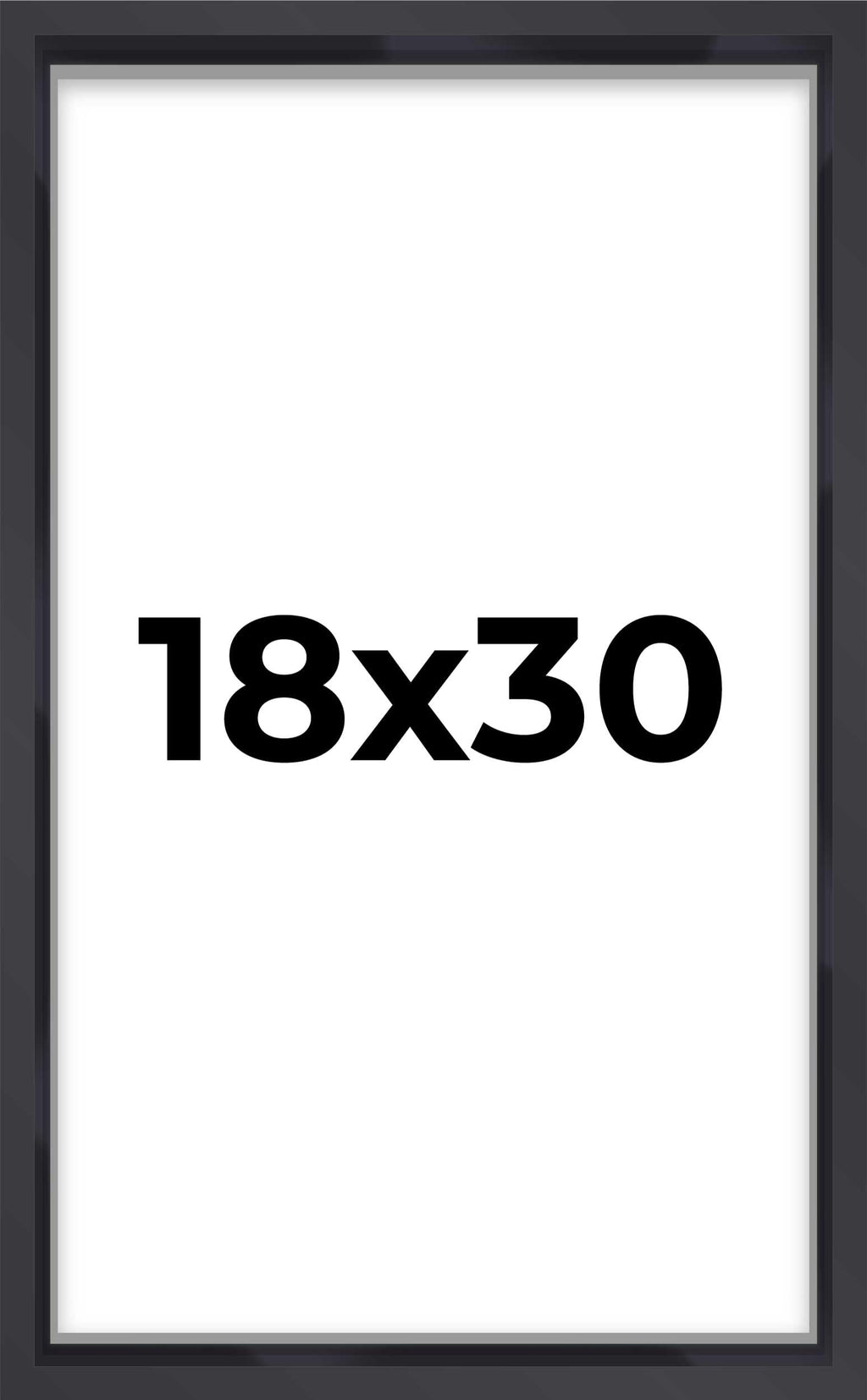 18x30 Shadow Box Frame Contemporary Black | 1'' Depth of Usable Space| Interior Size 18x30 or 30x18 Inches| UV Resistant Acrylic