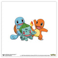 Trends International Gallery Pops Pokemon - Bulbasaur, Charmander, Squirtle Wall Art, Unframed Version, 12 x 12