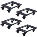 GVGBUK Heavy Car Dolly Set of 4, Heavy Duty Wheel with Brake, Total Weight 6000 LBS, Double ramp Design for Moving Cars, Trucks,