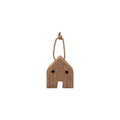 Foreside Home And Garden Wood House Door Stop, Brown