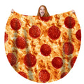 Moonysweet Pizza Blanket For Adult And Kids Novelty Food Blanket 60 Inches Adult Size Funny Realistic Throw Blanket 2.1 Fuzzy Fl