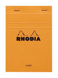 Rhodia 13600C - Stapled Notepad N13 Orange - A6 - Lined - 80 Detachable Sheets - White Clairefontaine Paper 80 G/M - Soft, Resis
