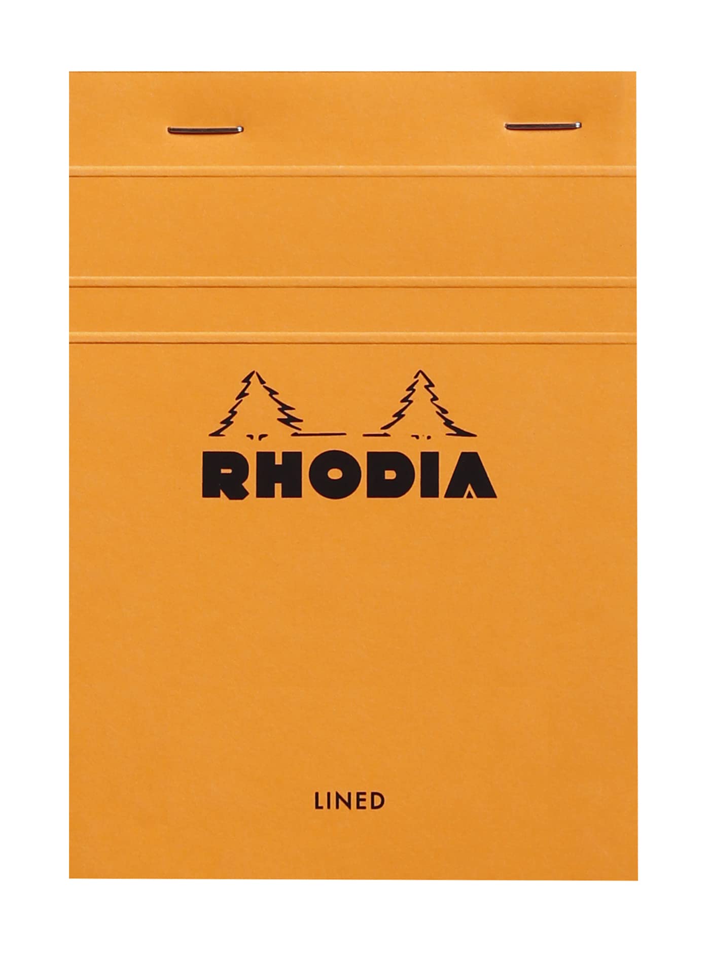 Rhodia 13600C - Stapled Notepad N13 Orange - A6 - Lined - 80 Detachable Sheets - White Clairefontaine Paper 80 G/M - Soft, Resis