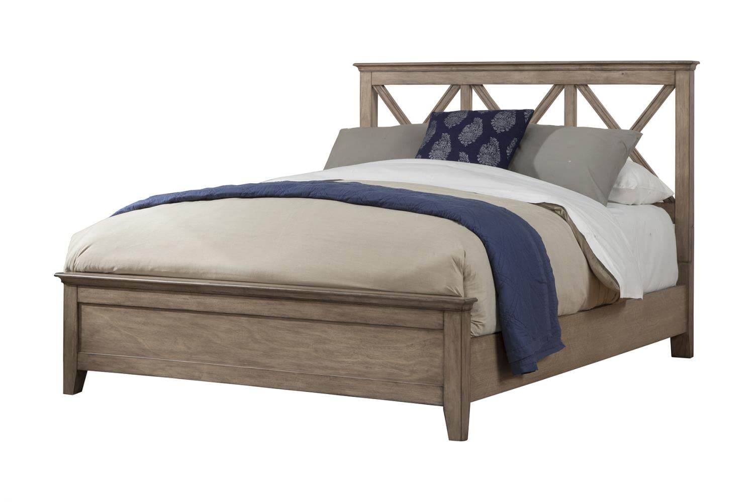 Alpine Furniture Potter Panel Bed Full French Truffle