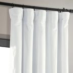 Hpd Half Price Drapes Signature Velvet Thermal Blackout Curtains For Living Room 108 Inch Long (1 Panel) Rod Pocket Insulated Blackout Curtains For Bedroom Window Curtains, 50W X 108L, Primary White