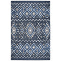Rizzy Home Alora Decor Pueblo 8' X 10' Tribal Indigo/Natural/Blue/Gray Area Rug