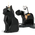PyroPet Kisa Cat Candle (Black) - The Original Cat Candle with Metallic Skeleton | Halloween Decor | Unique Gift for Cat Lovers 