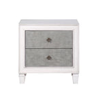 Acme Katia Nightstand in Rustic Gray and Weathered White