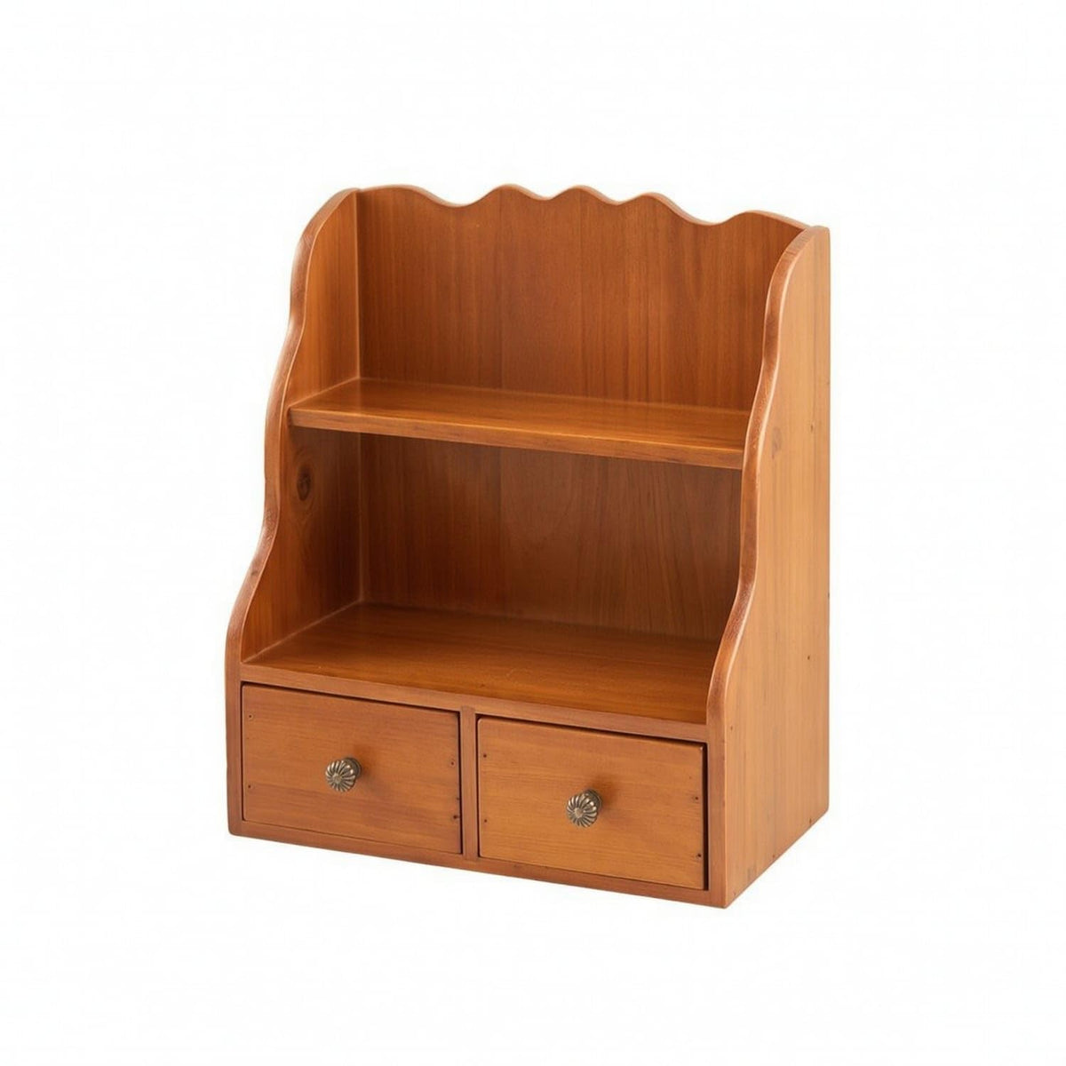 Styleheaven Wooden Desktop Storage Rack Twotier Desk Shelf With Drawers