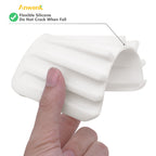 Anwenk Soap Dish Shower Waterfall Soap Tray Soap Saver Soap Holder Drainer For Shower/Bathroom/Kitchen/Counter Top,Keep Soap Bar