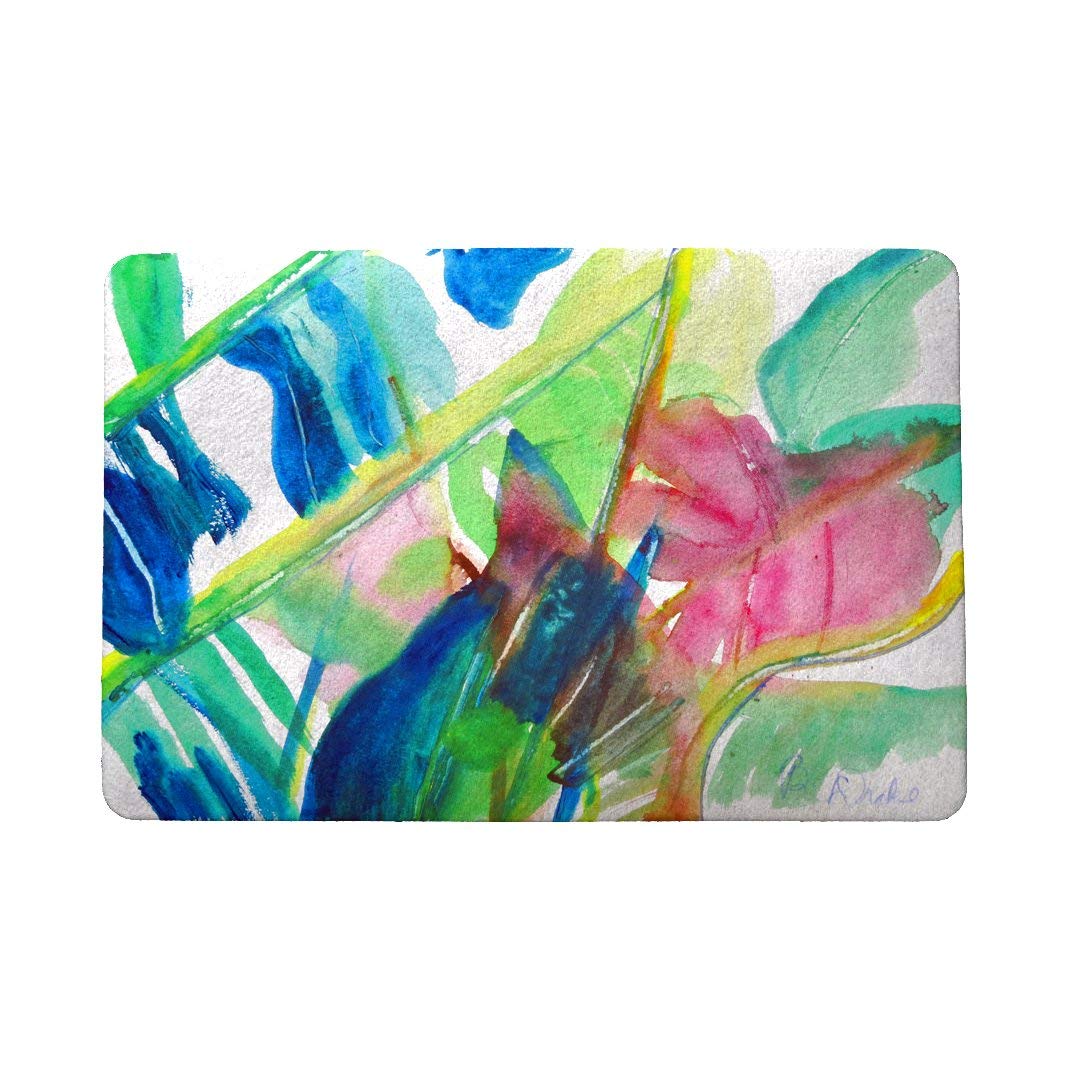 Pink Palms Door Mat 18x26