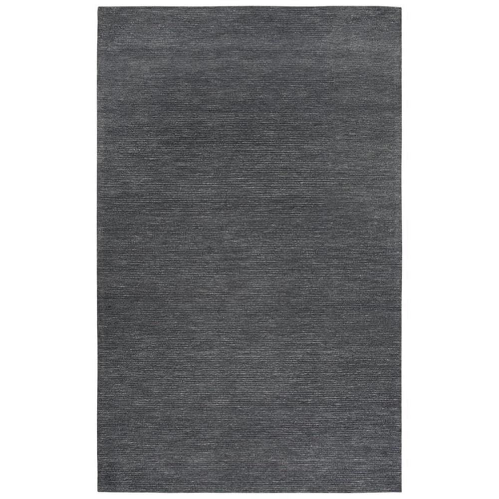 Rizzy Home Alora Decor Emerson 9' X 12' Solid Dk. Grey/Gray/Rust/Blue Hand-Tufted Area Rug