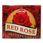 Red Rose Incense Cones And Cone Incense Burner Bundle Insence Insense Hem Incense