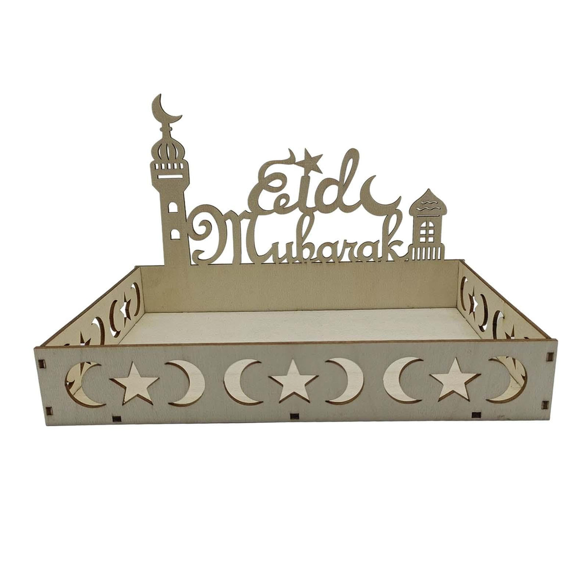 CALANDIS Ramadan Serving Tray Table Decoration Ramadan Tray for Snack Dessert Biscuit B | Party Decorations | Party Supplies | G