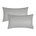 Brawarm Faux Leather Pillow Covers 12 X 20 Inches, Gray Leather Pillow Covers Pack Of 2, Crocodile Leather Decorative Lumbar Thr