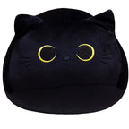 AudeRhine 10' Cute Black Cat Plush Toys, Soft Cat Pillow Squishy Plushies, Cat Stuffed Animals Kawaii Plush Toys Home Decoratio