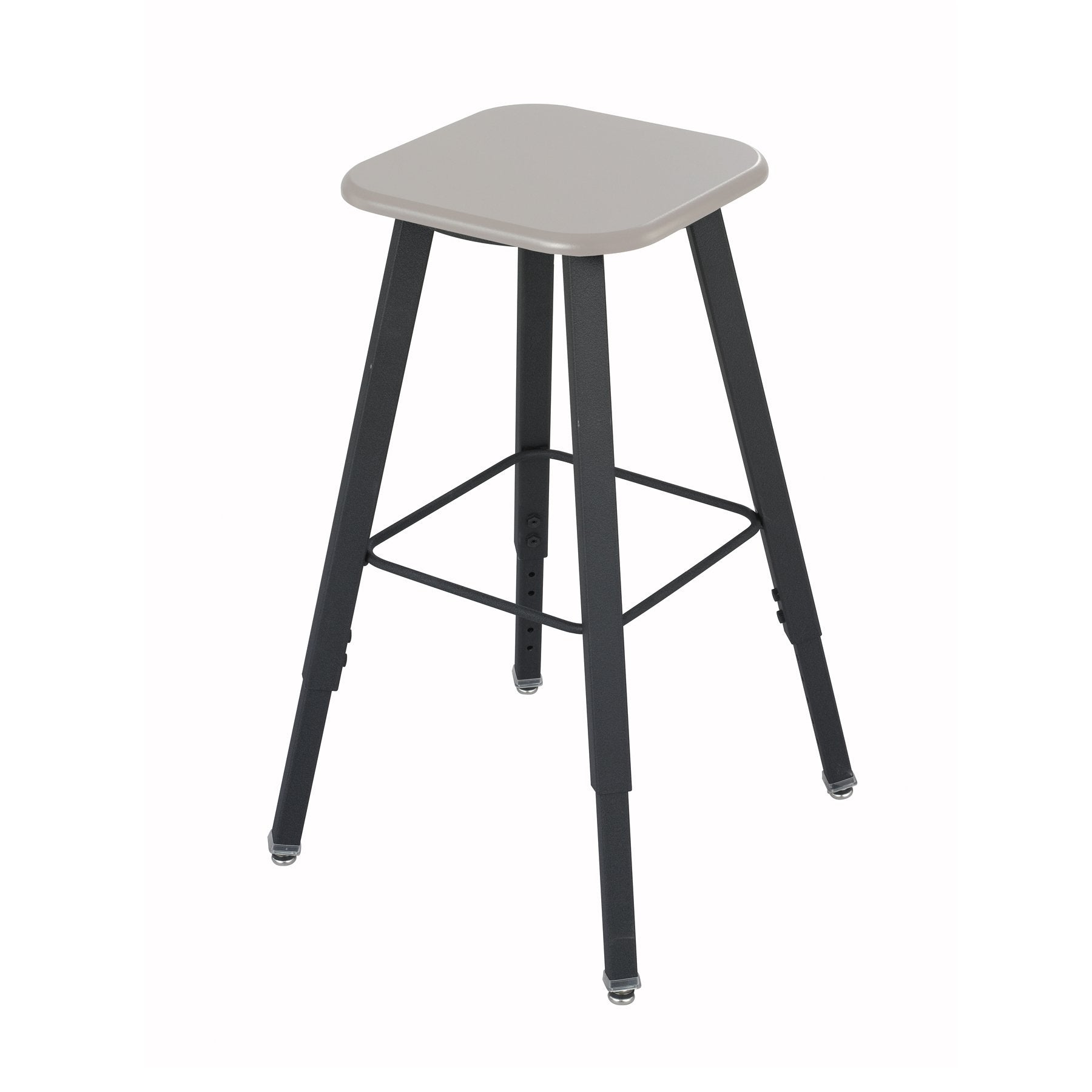 Safco Products 1205BE Alphabetter Stool for Alphabetter Stand-Up Desk (Sold Separately), Black Frame, Beige Seat Classroom and H