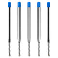 Tiesome 5Pcs Replaceable Ballpoint Pen Refills With Spring Metal Ball Point Refills Smooth Writing Pen Refills, 0.7Mm Retractabl