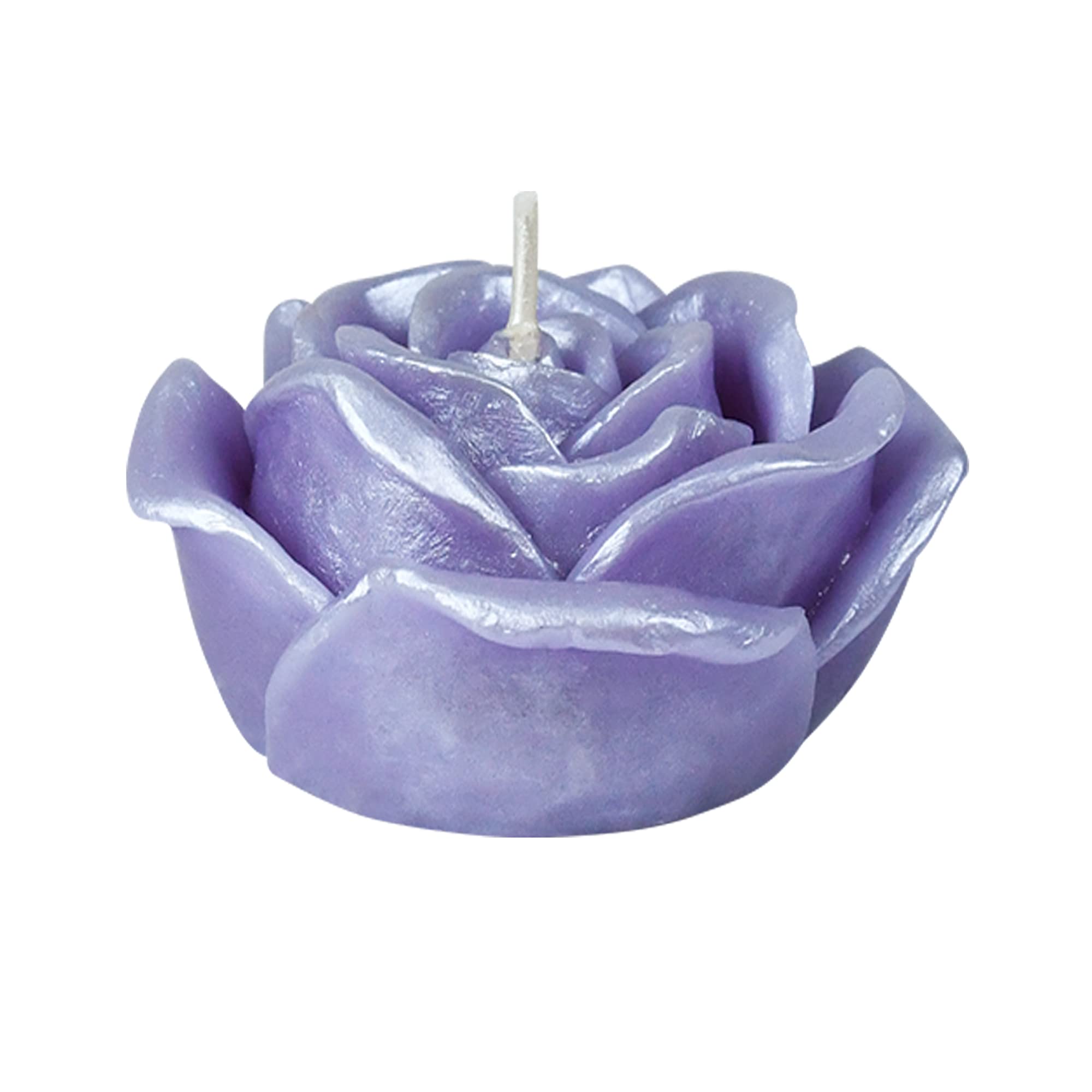 3 Inch Purple Rose Floating Candles